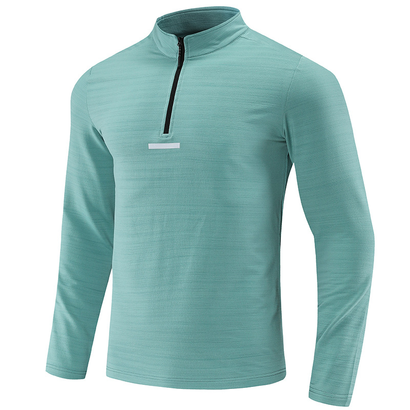 Men's Quick-Dry Stretch Quarter-Zip Pullover W/ Reflective Trim 2