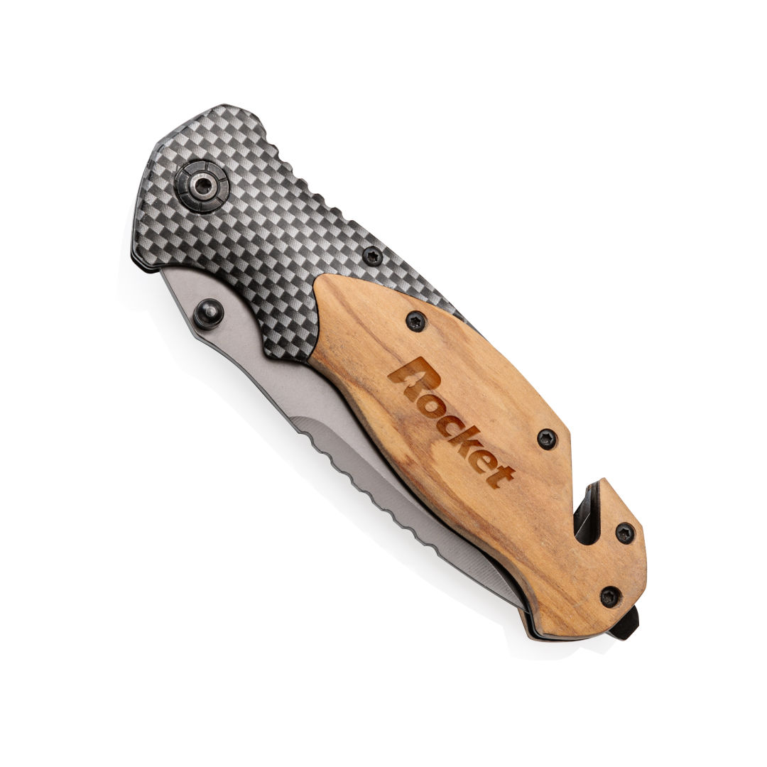 Raghorn Olive Wood Pocket Knife 5