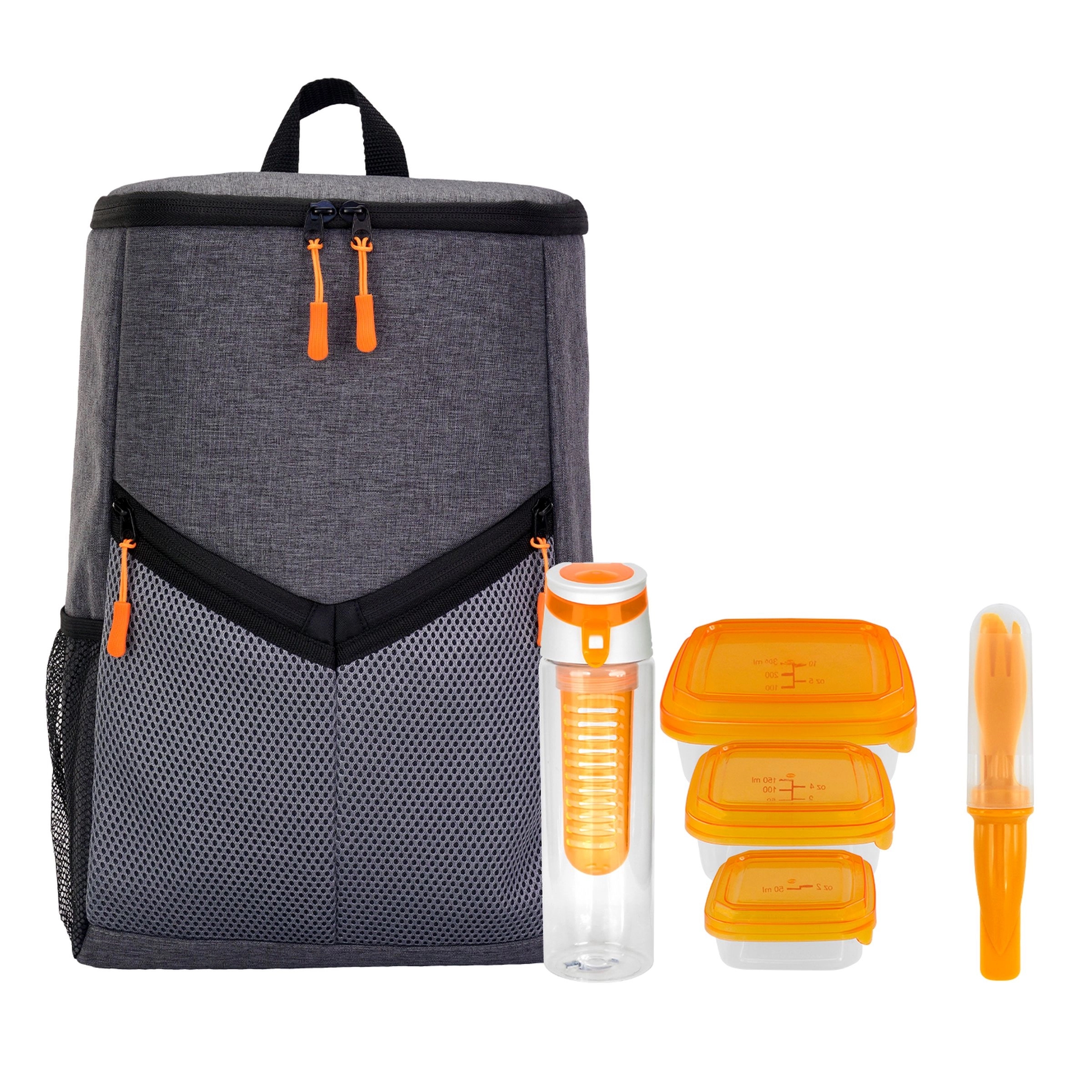 Victory Lunch & Drink Cooler Backpack Set 12