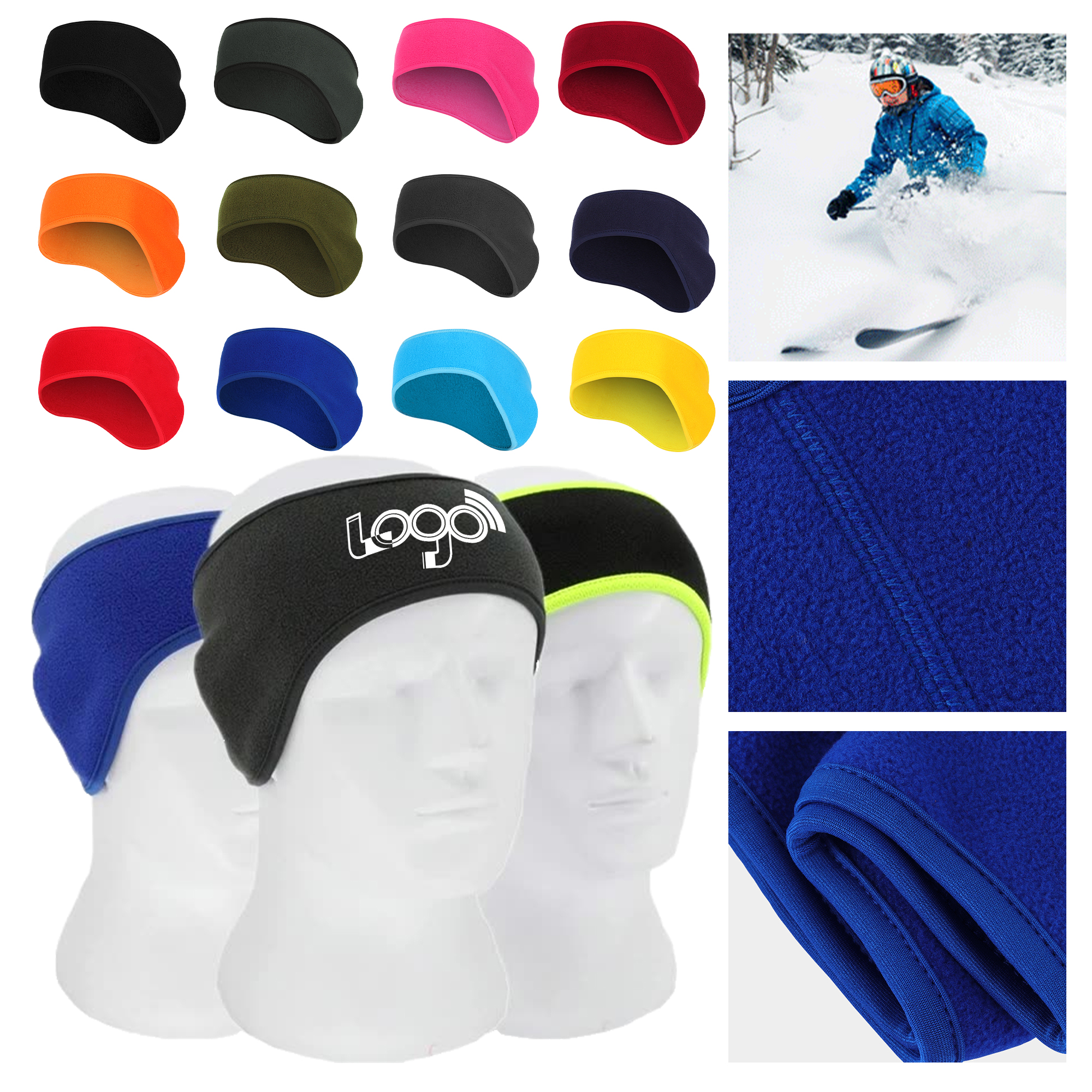 Winter Outdoor Fleece Ear Warmer Headband 8