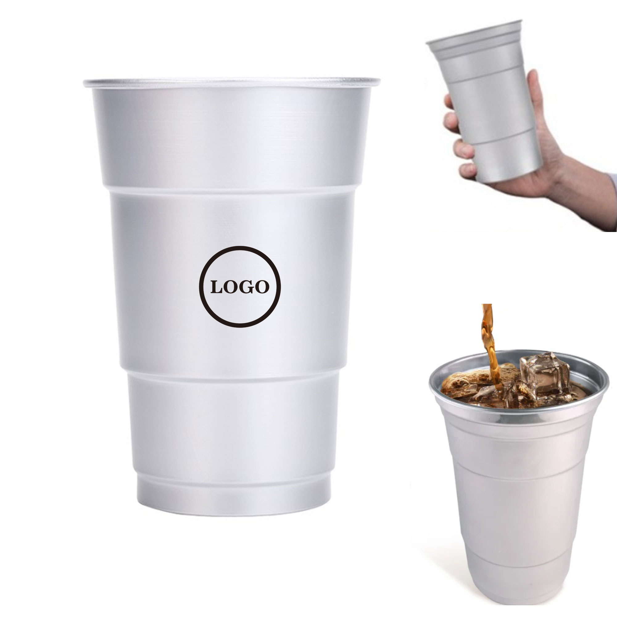 Durable Reusable Aluminum Party Cup 2