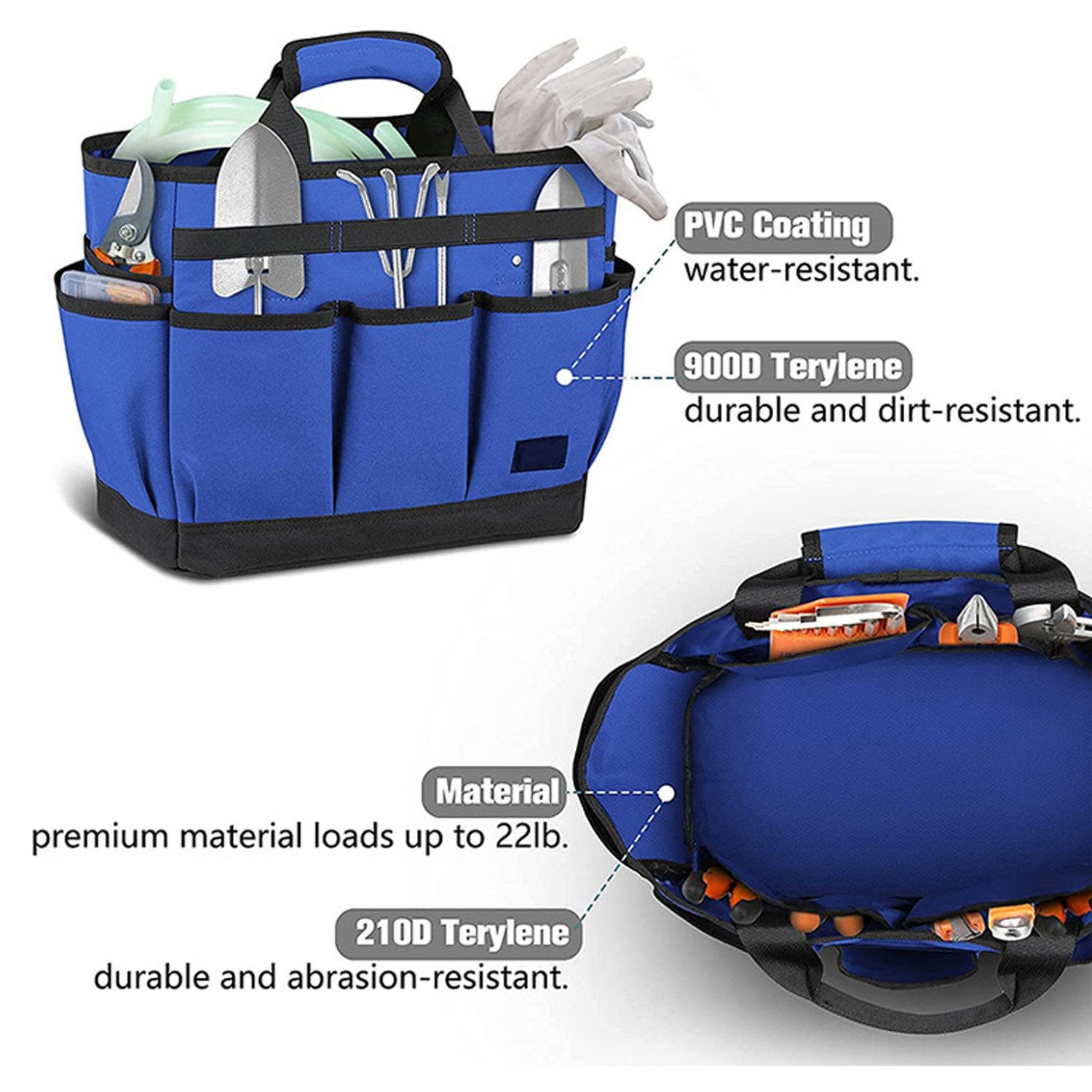 Blue Garden Pruning Tool Storage Bag 2