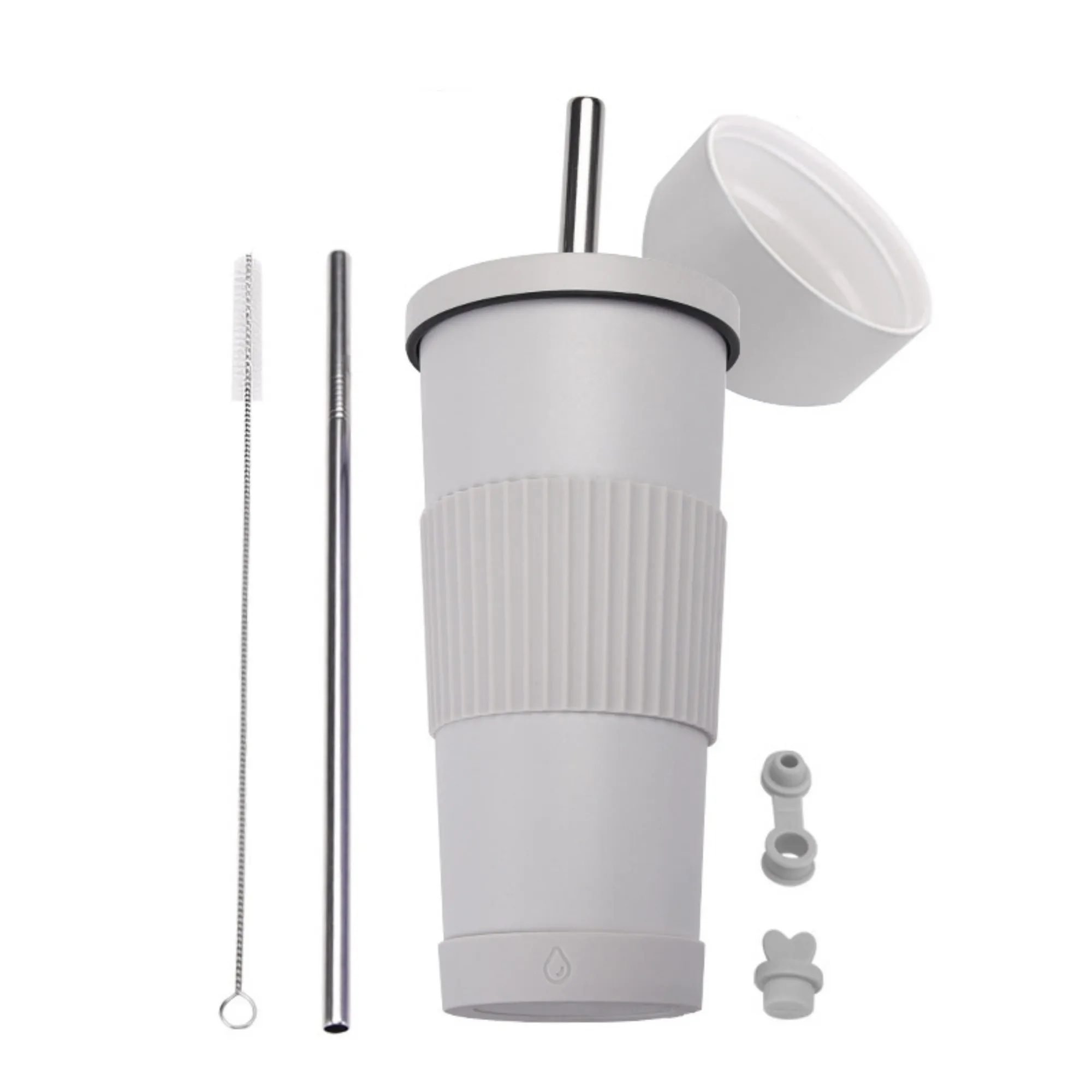 24oz Stainless Steel Straw Cup With Ceramic Inner Liner 8