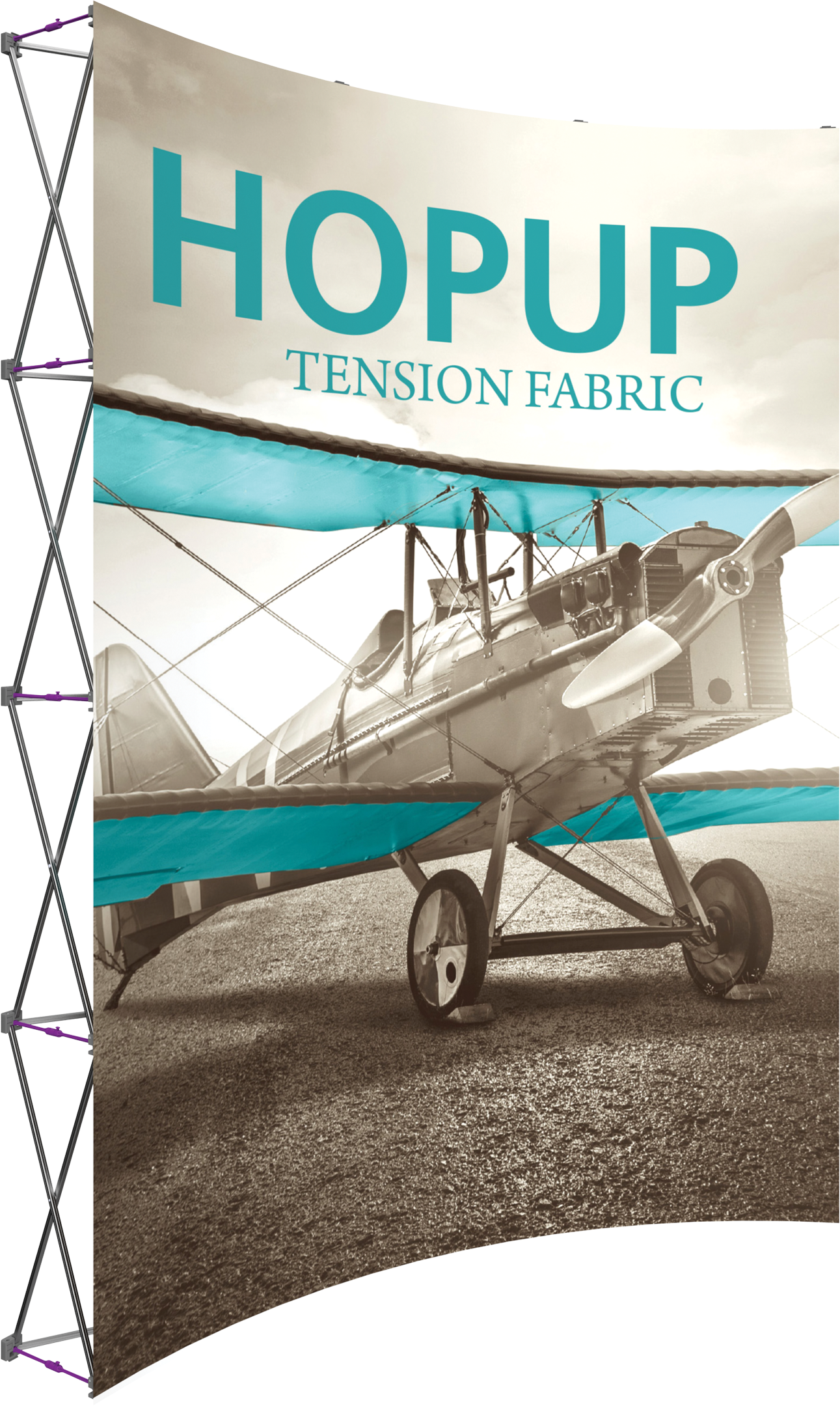 Hopup 8ft Extra Tall Curved Display & Front Graphic