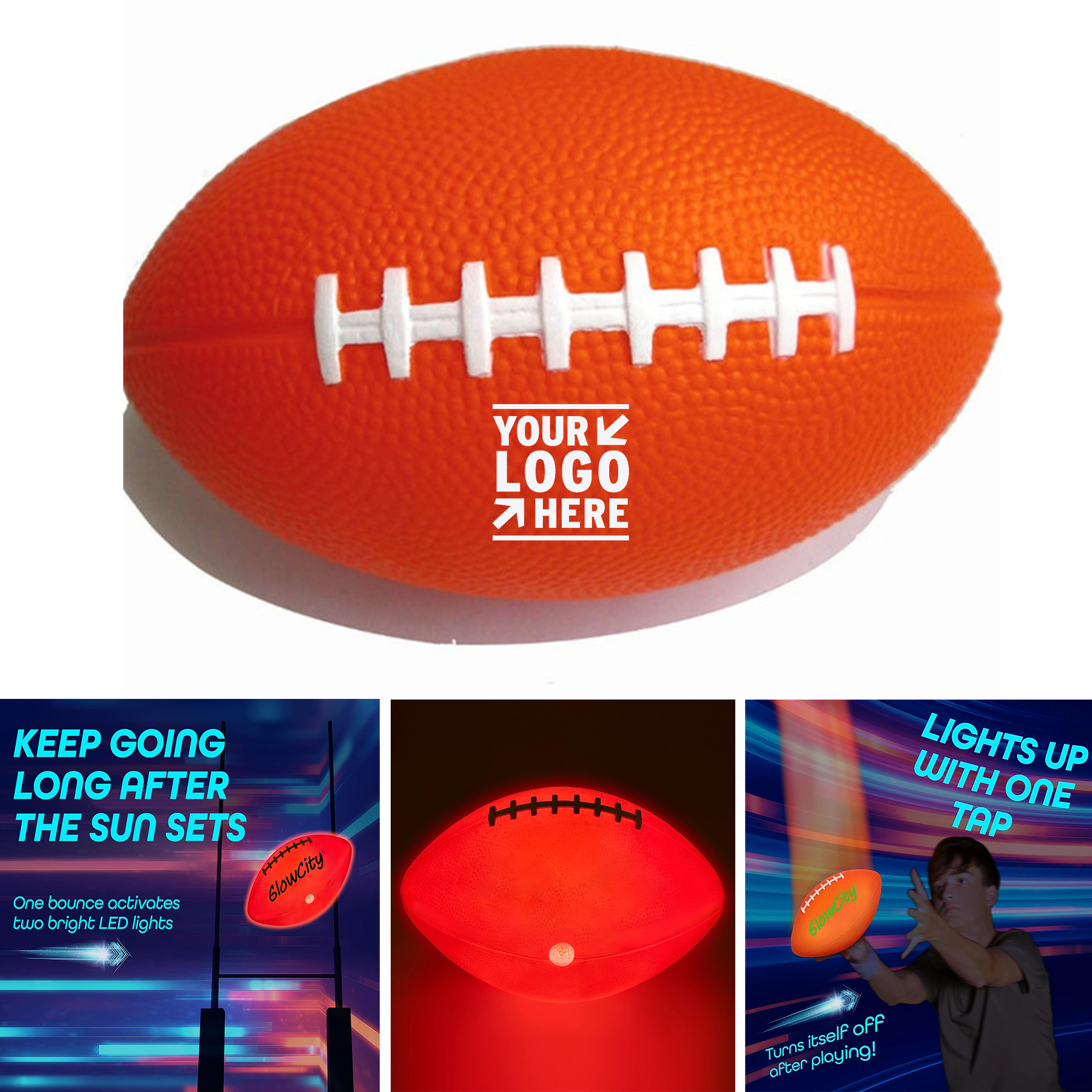 Evening Play Camping Beach Fun Glow In The Dark Football 2