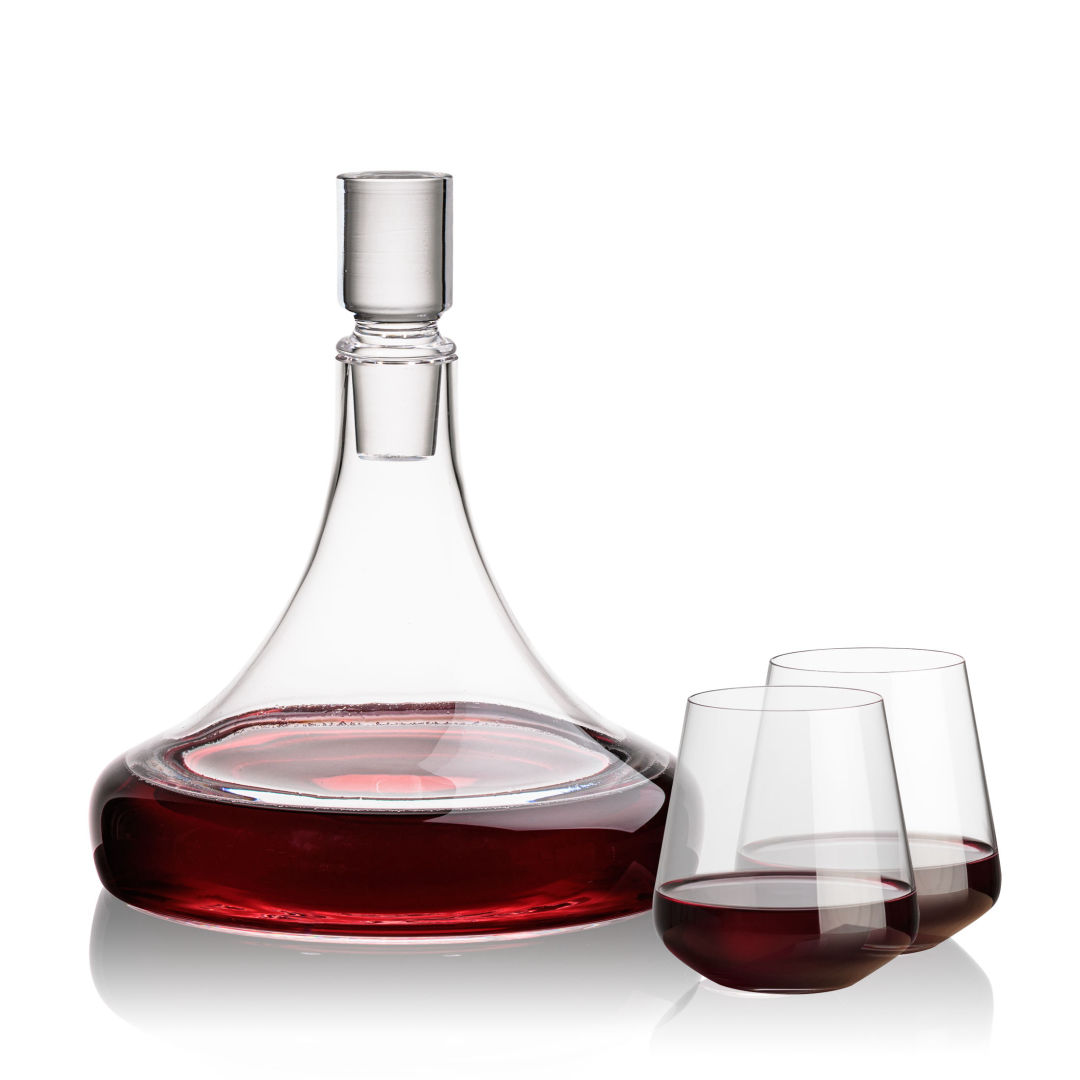 Ashby Decanter & Cannes Stemless Wine 1