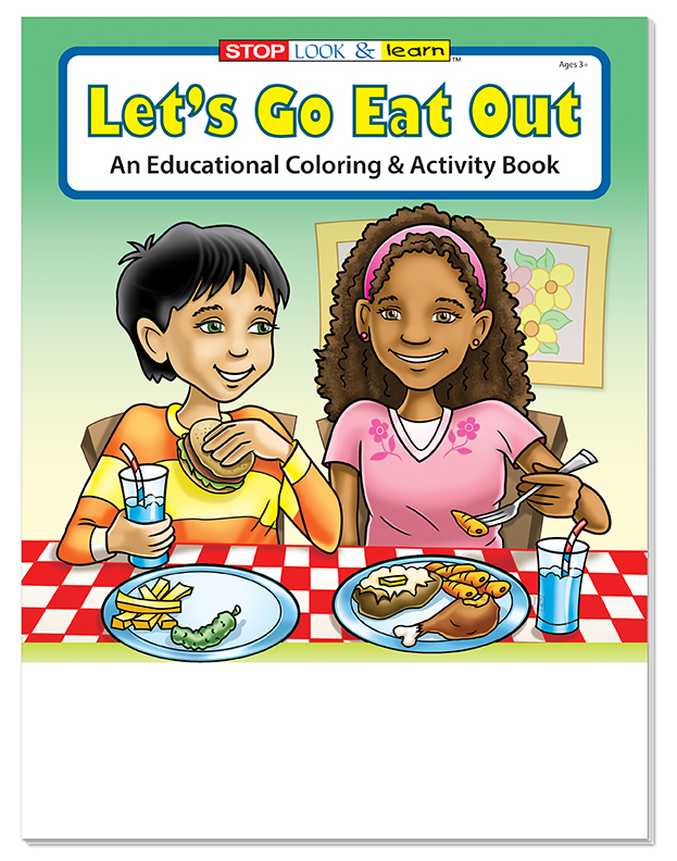 COLORING BOOK - Let's Go Eat Out Coloring & Activity Book 2