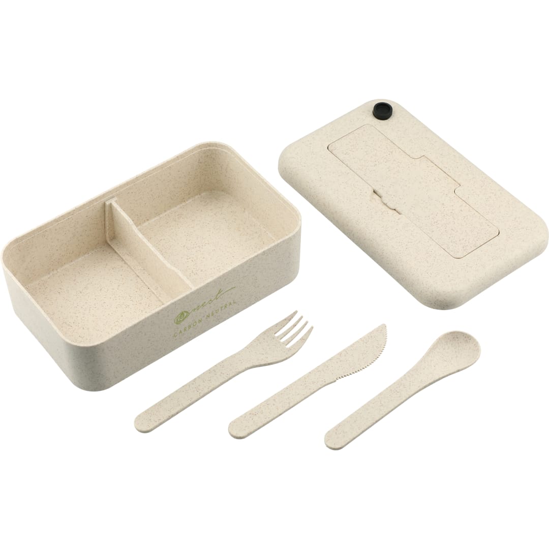 Bamboo Fiber Lunch Box with Utensils 154
