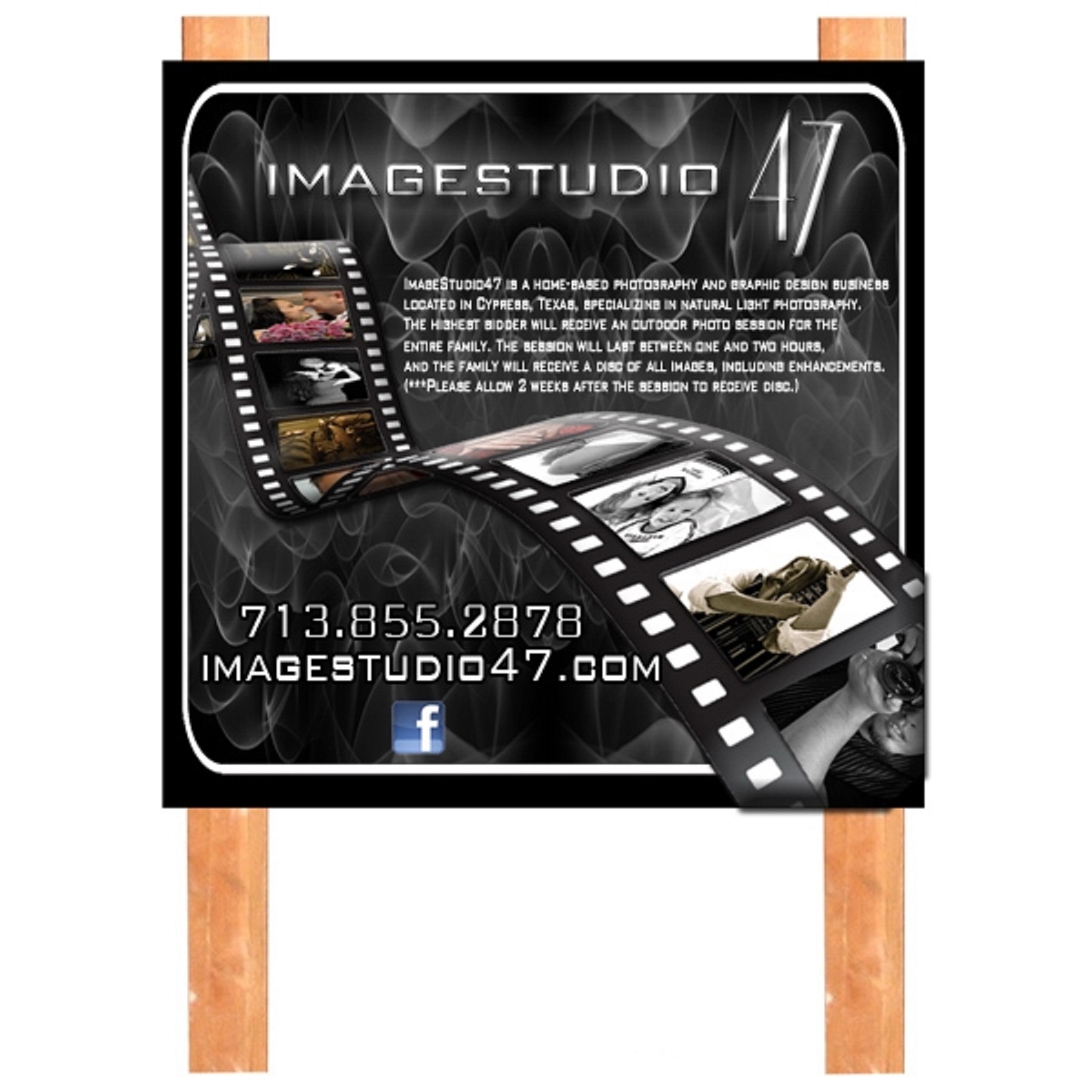 4' x 4' Ecopanel Sign (1 Side/Simple Text) 1