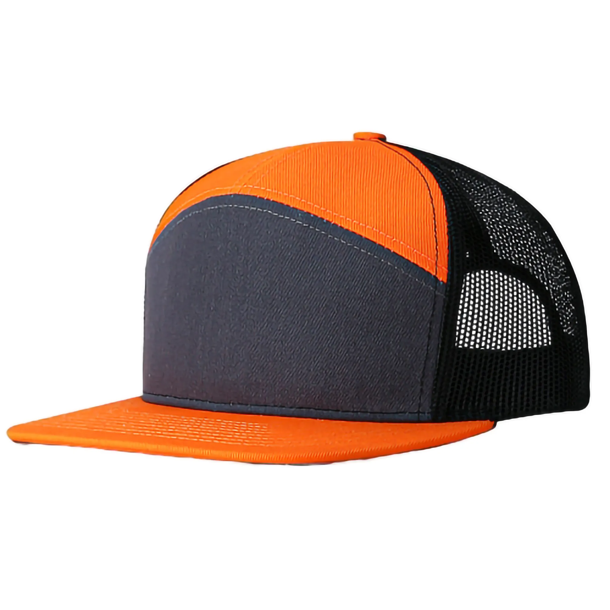 Adult Structured Flat Visor Snapback Cap 4