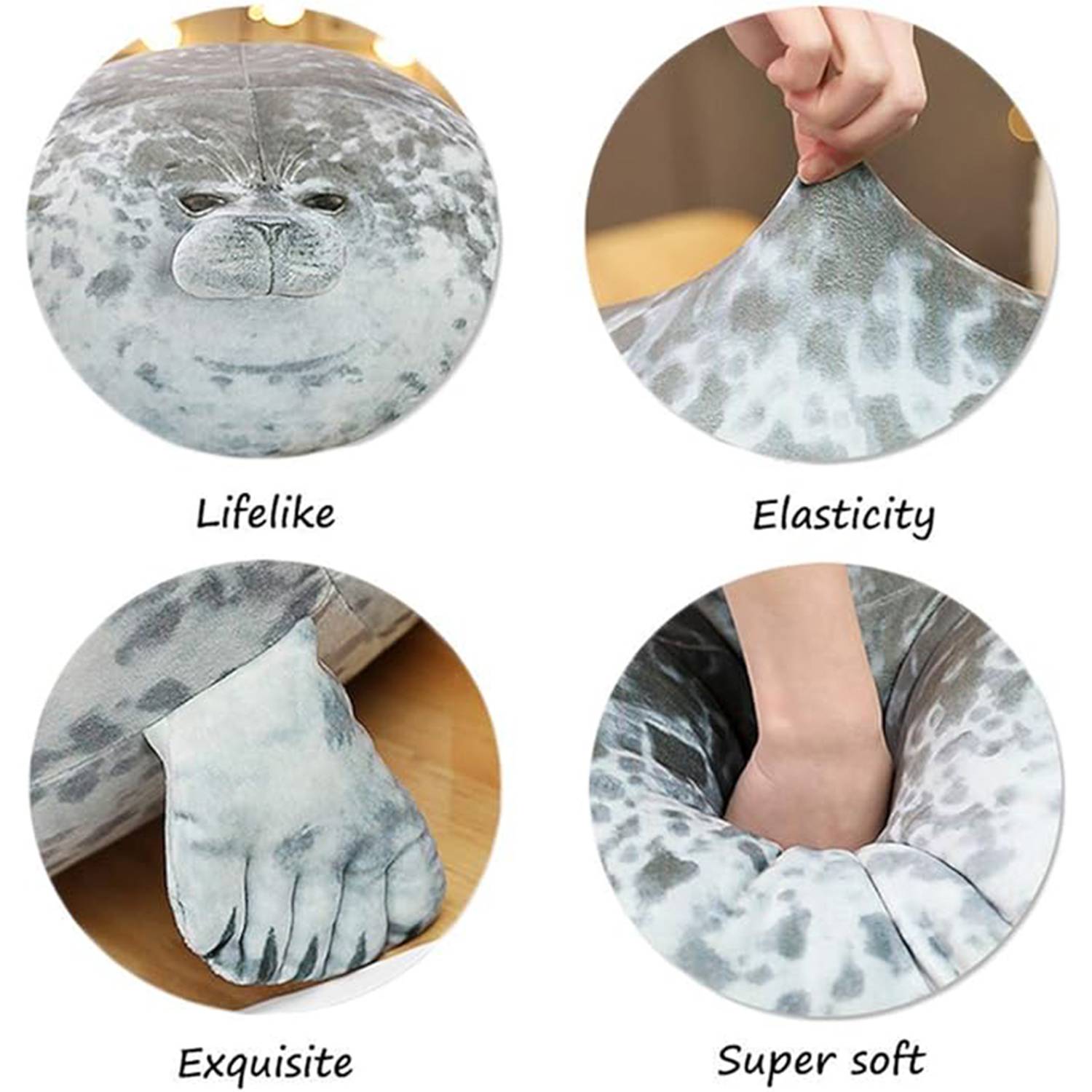 Cute Soft Seal Plush Pillow Cushion 5