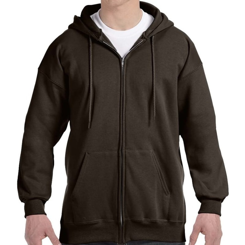 Hanes 9.7 Oz. Ultimate Cotton® 90/10 Full-Zip Hood, custom hoodie or sweatshirt with logo imprint 6