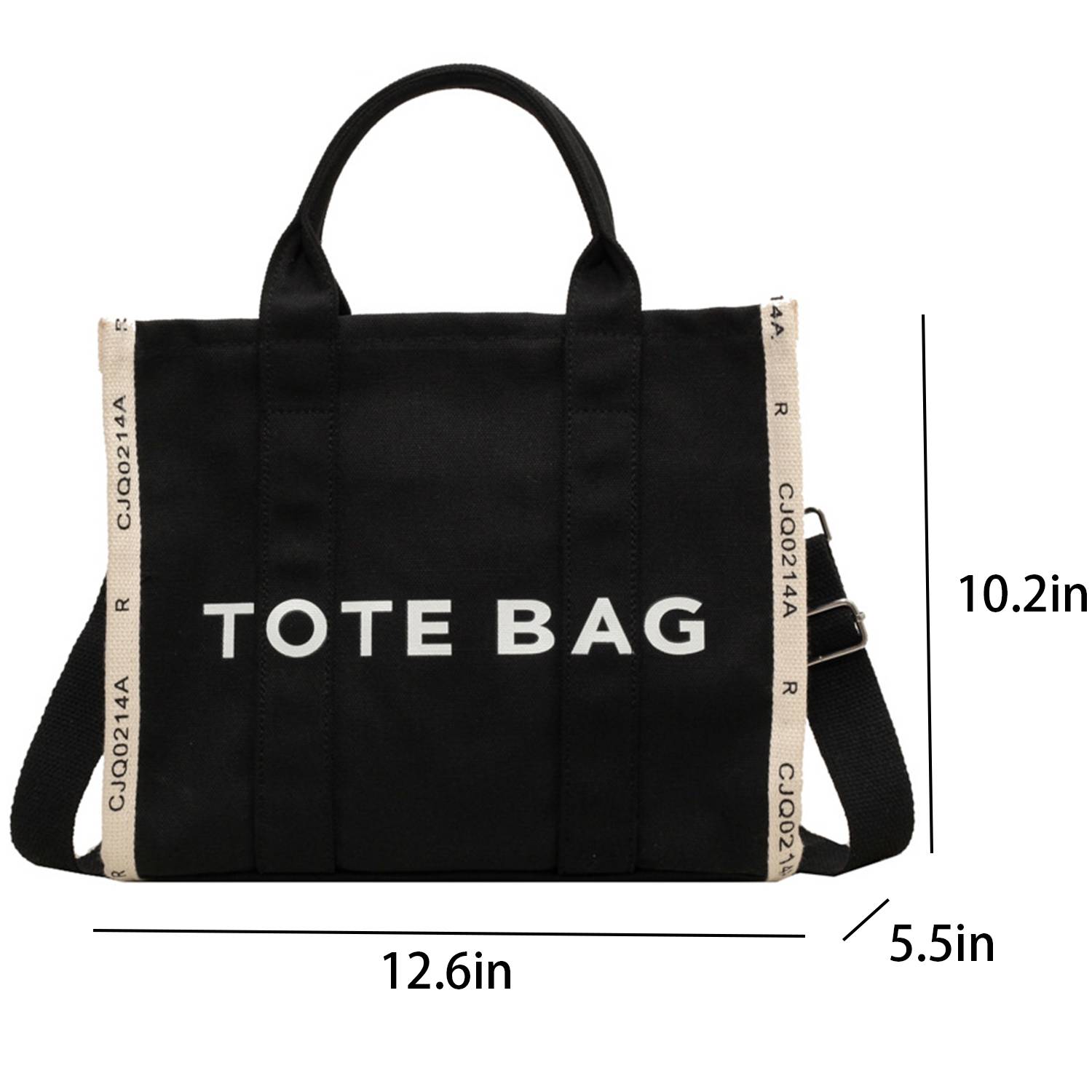 Canvas Crossbody Bag Trendy Printed Tote 1