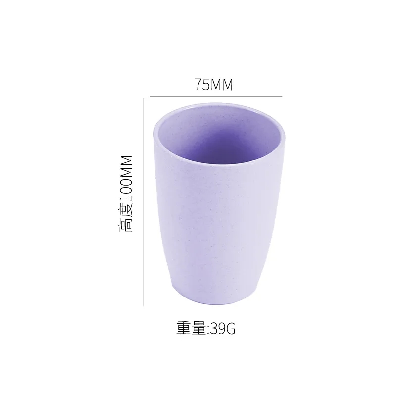 Reusable indestructible Wheat Straw Plastic Cup 6