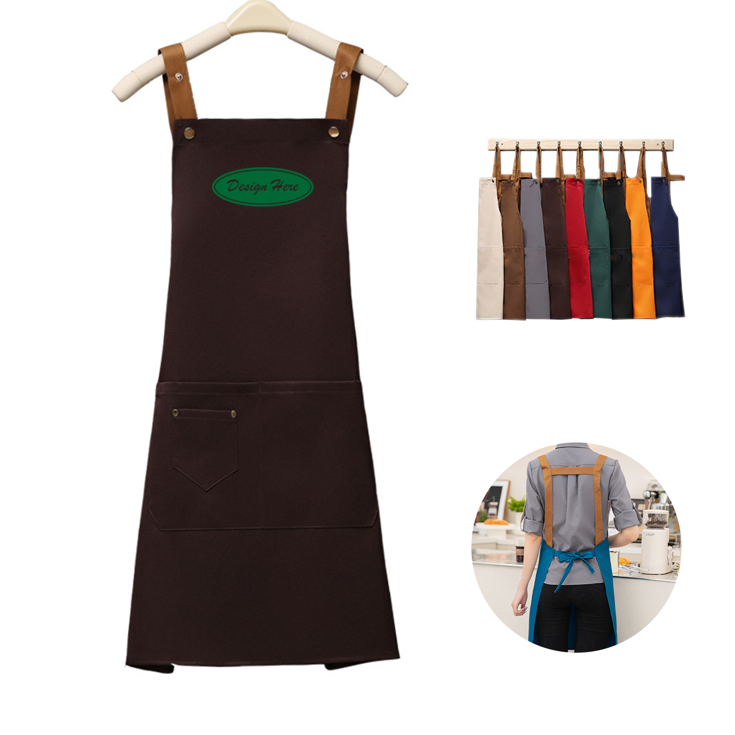 Versatile Apron with Adjustable Fit and Large Pockets 2