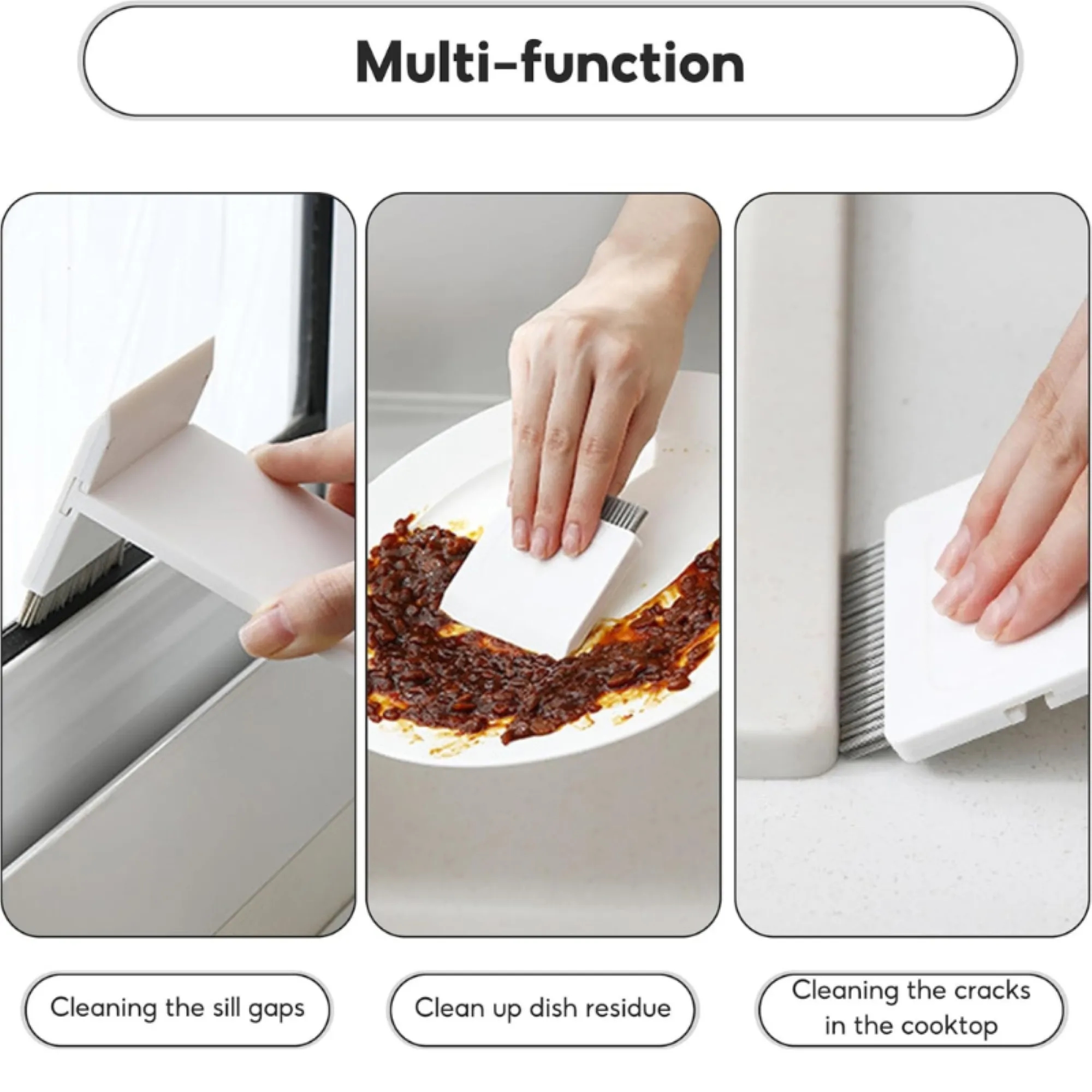 Sink Wiper Crevice Cleaning Brush 2-in-1 Tool 4