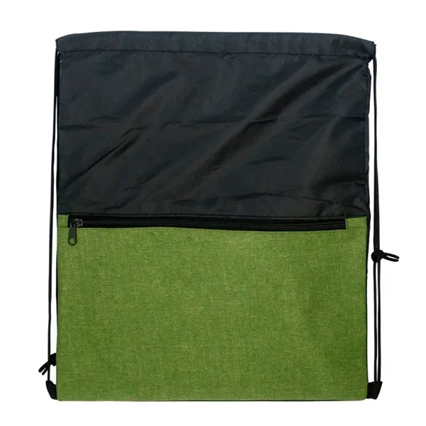Two-Tone Heather Drawstring Bag 2