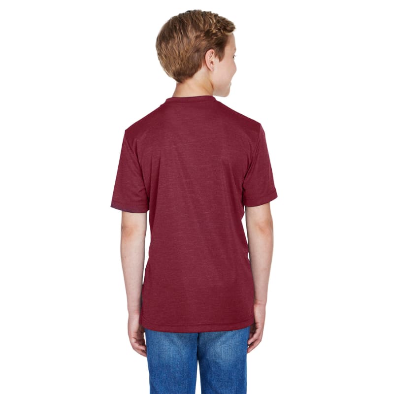 Team 365 Youth Sonic Heather Performance T-Shirt 16