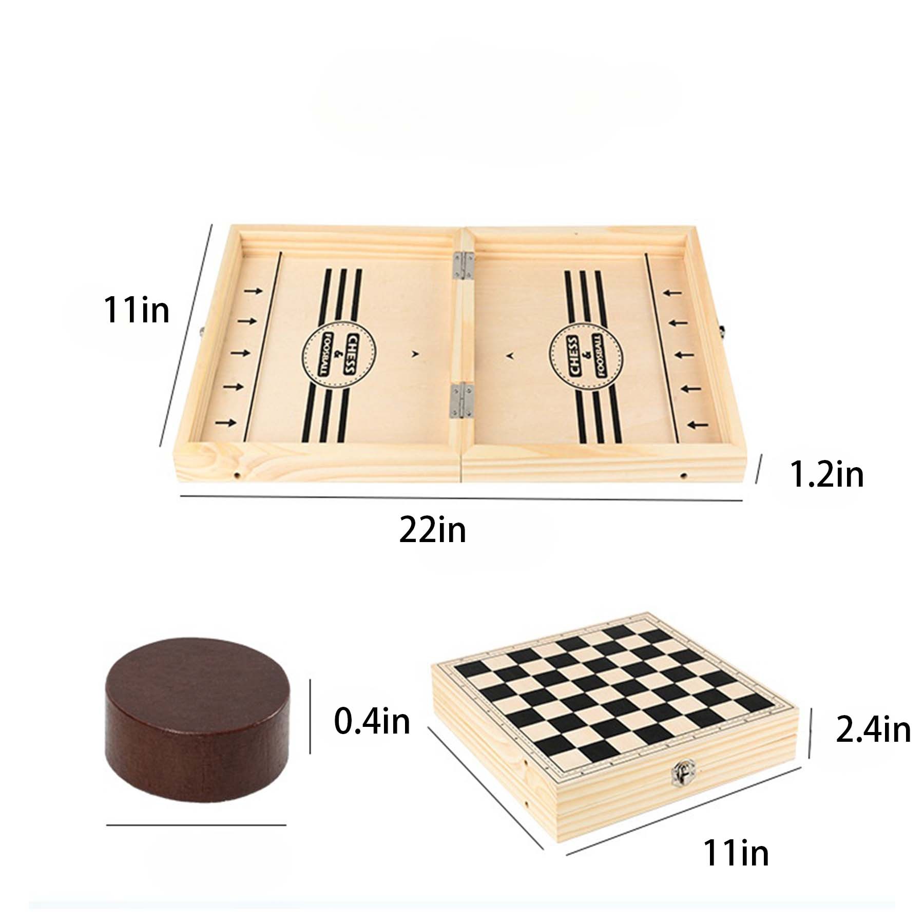 4 in 1 Wooden Board Game Board 1