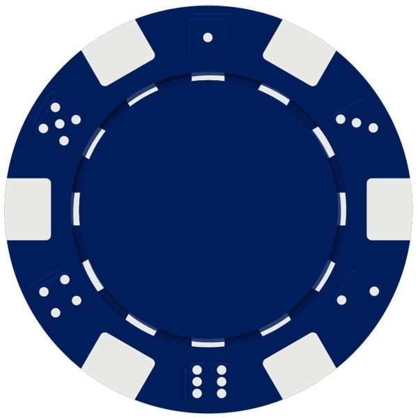 Dice Style Poker Chip with 1 Side Imprint (10 Colors) 9