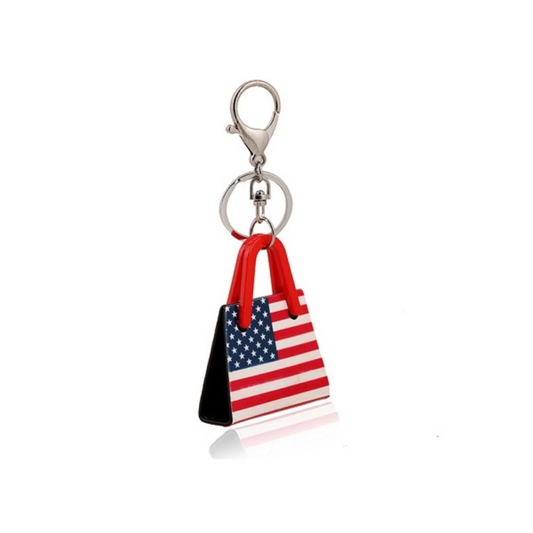 American Flag Shape Keyring 1
