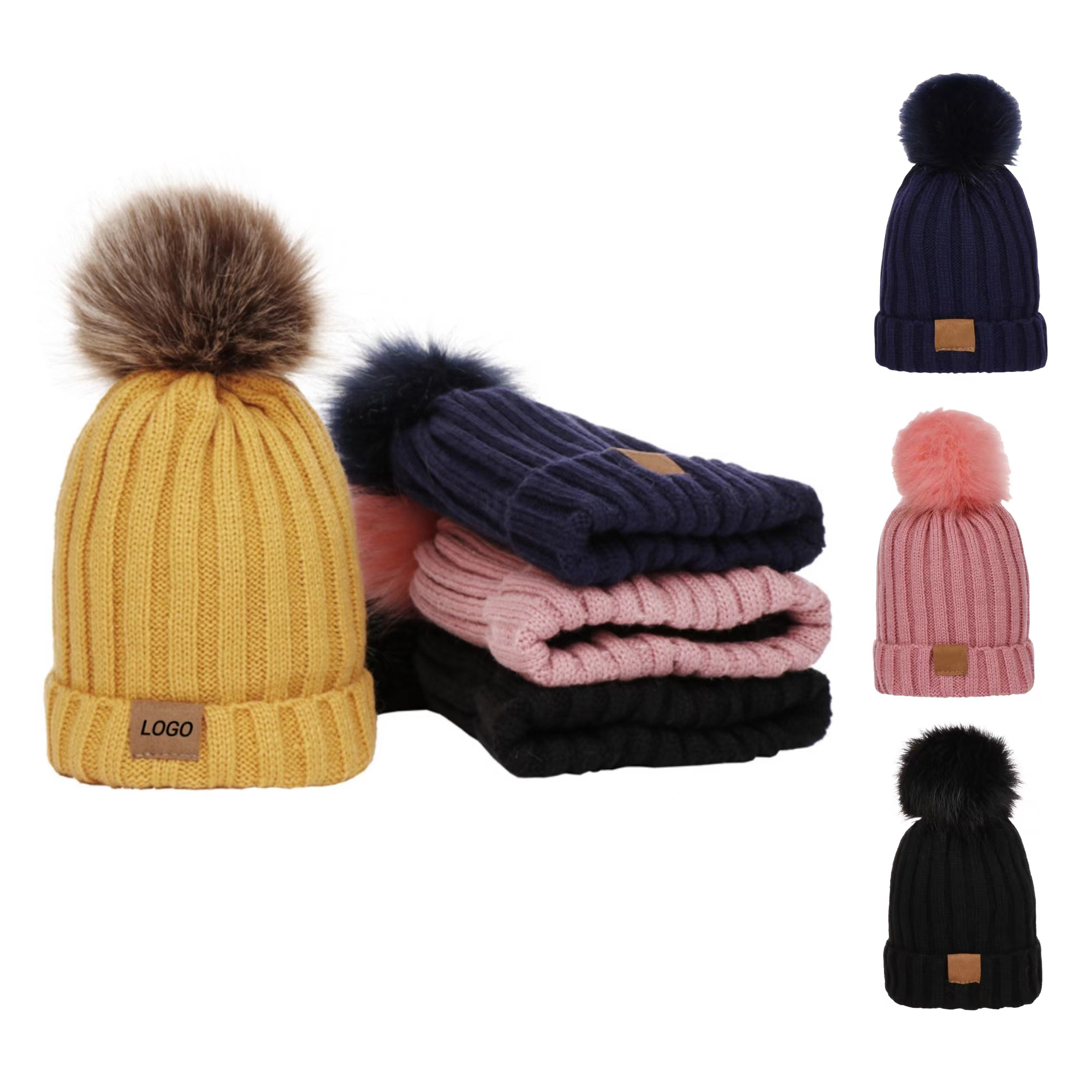 Baby's Winter Knit Beanie Hat 2