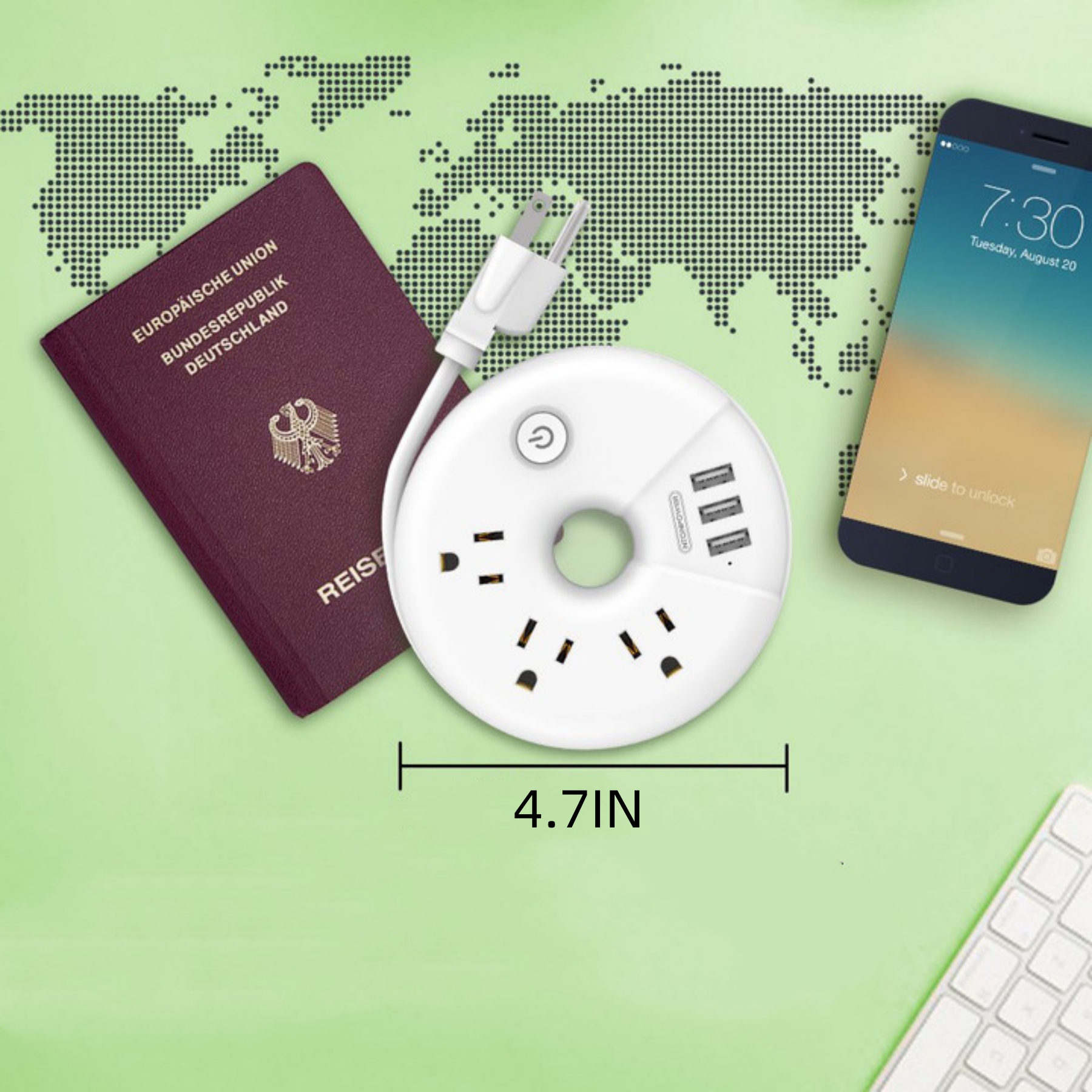 Travel Power Strip 7
