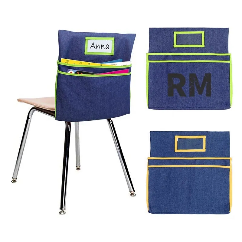 Chart Denim Storage Organizer For Chair 3