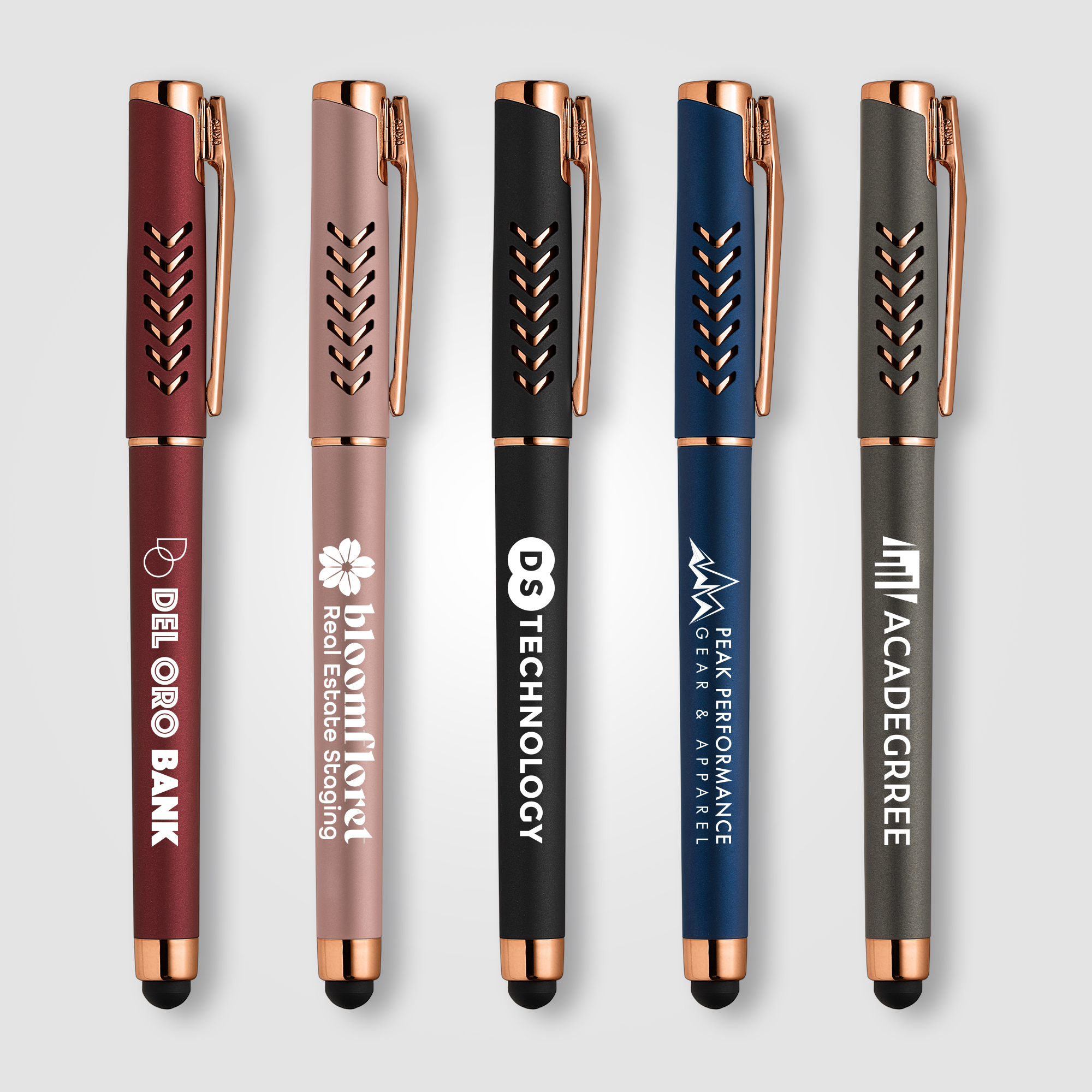 Hollywood Rose Gold Gel Pen w/Stylus 11