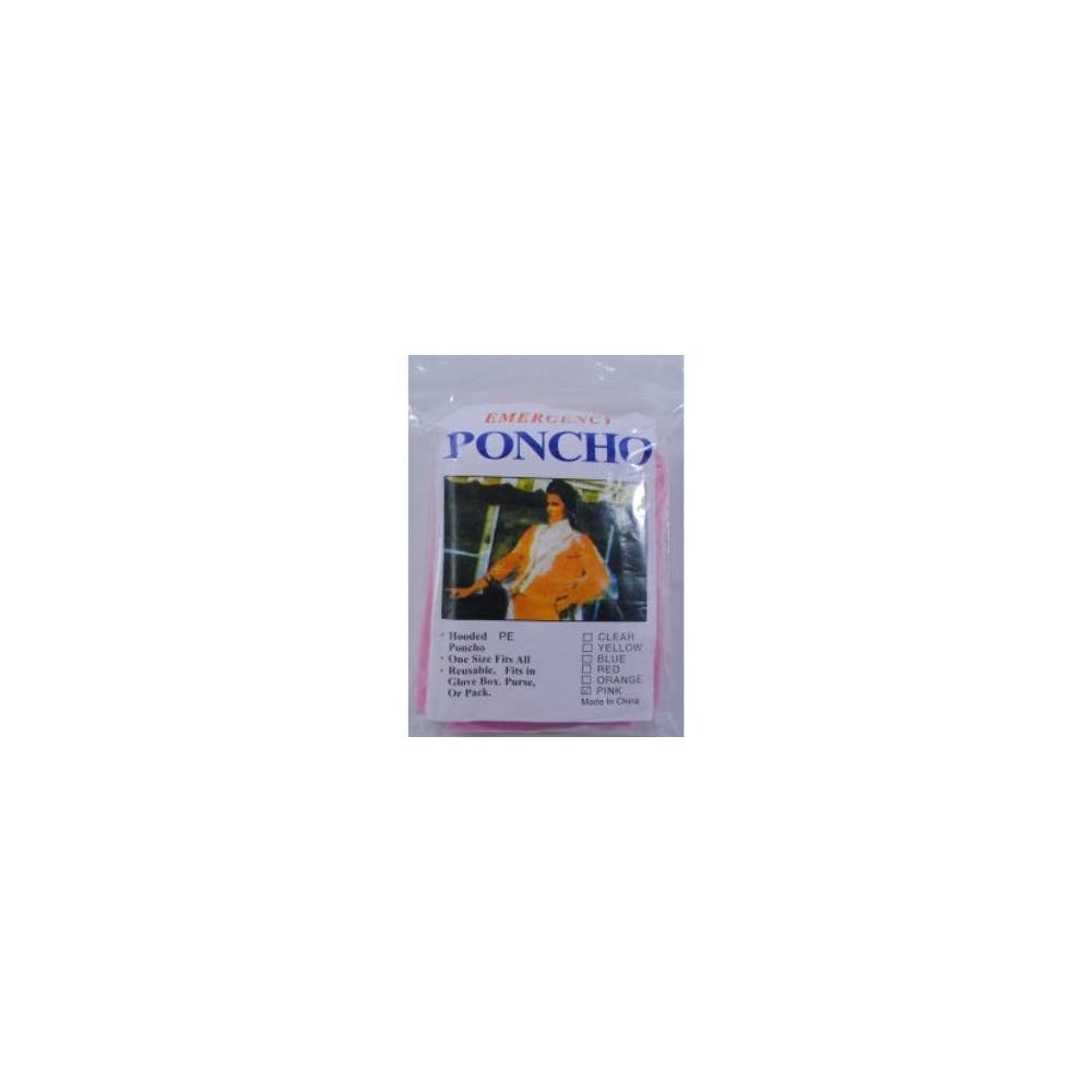 Pink Emergency Poncho 2