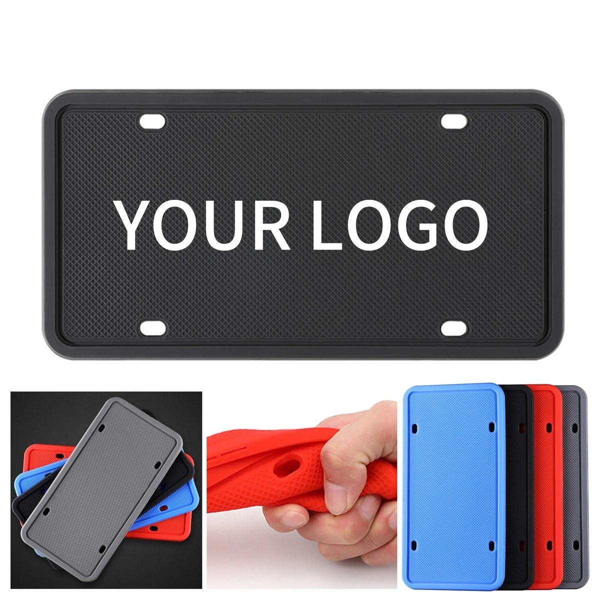 Silicone License Plate Frame Rust Proof Design 1