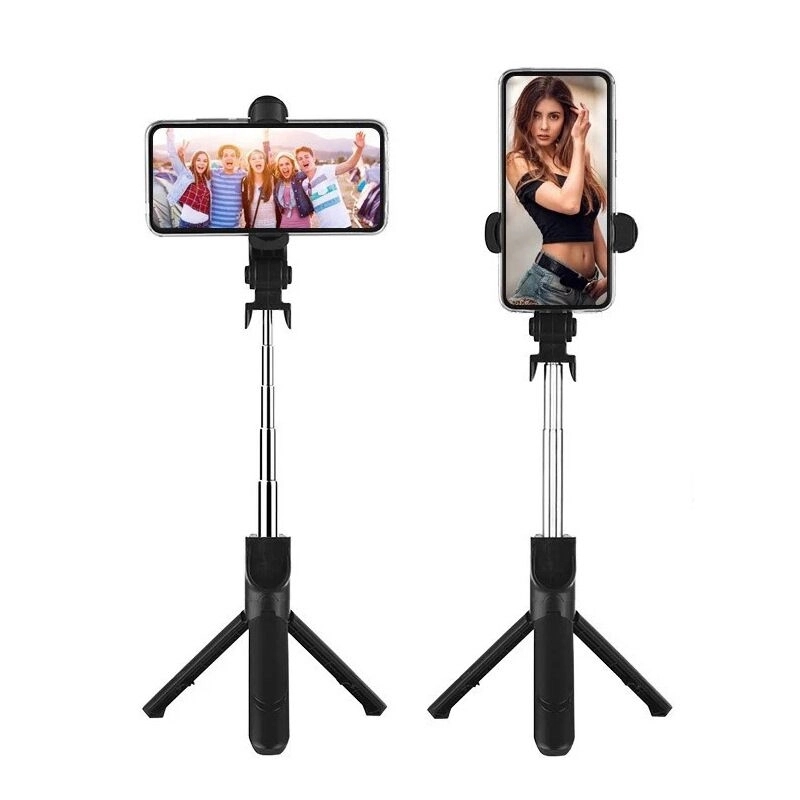 Stretchable stainless steel Bluetooth phone stand selfie sti 1