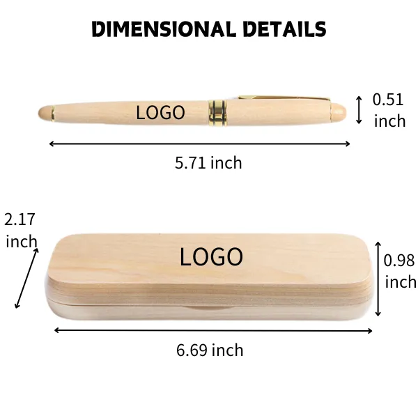 Maple Wood Fountain Pen Gift Box 5
