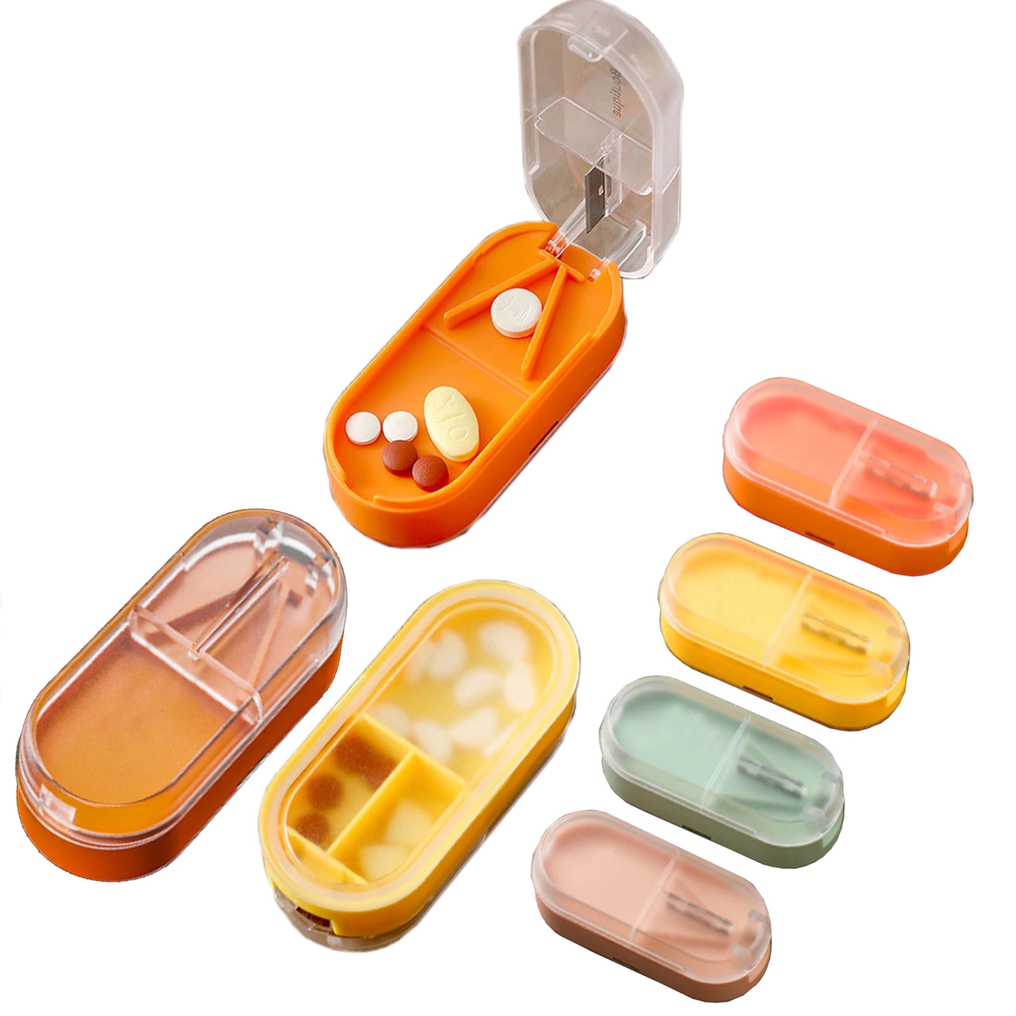 Pill Cutter With Storage Box