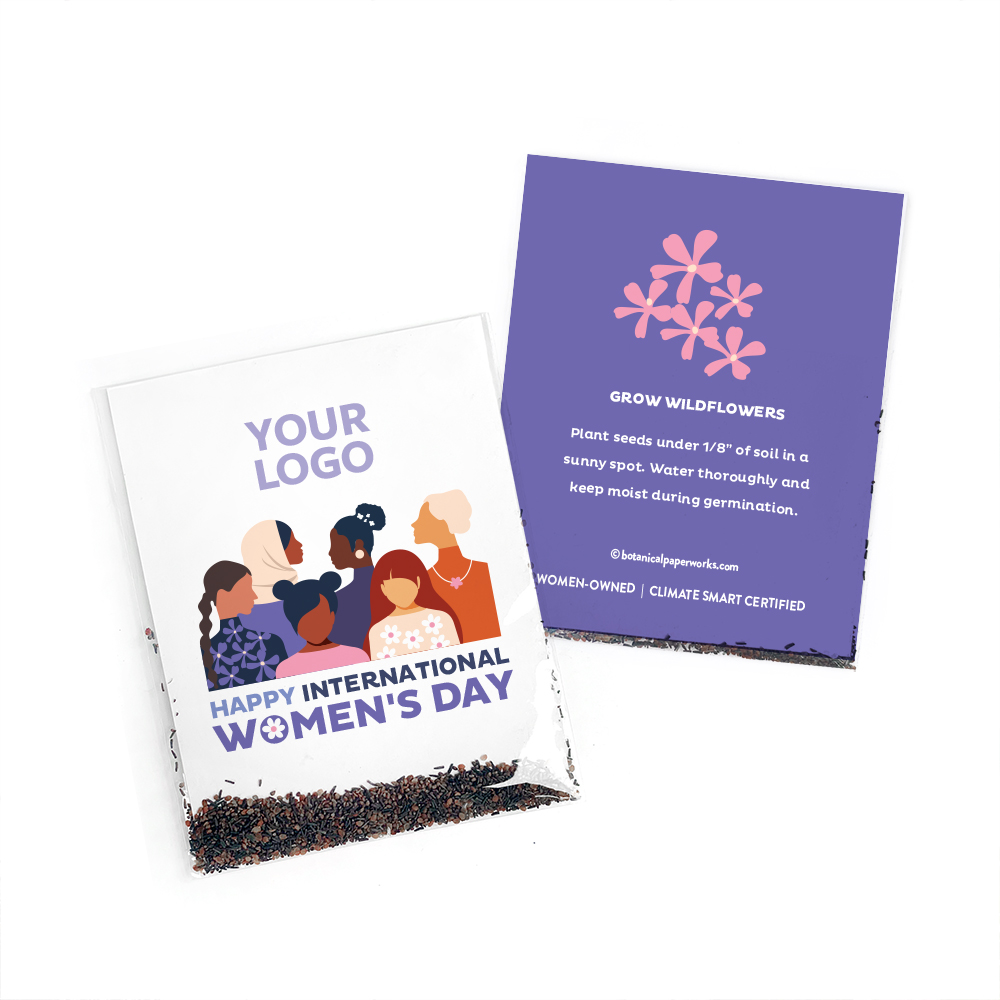 International Women's Day Wildflower Seed Packets 2