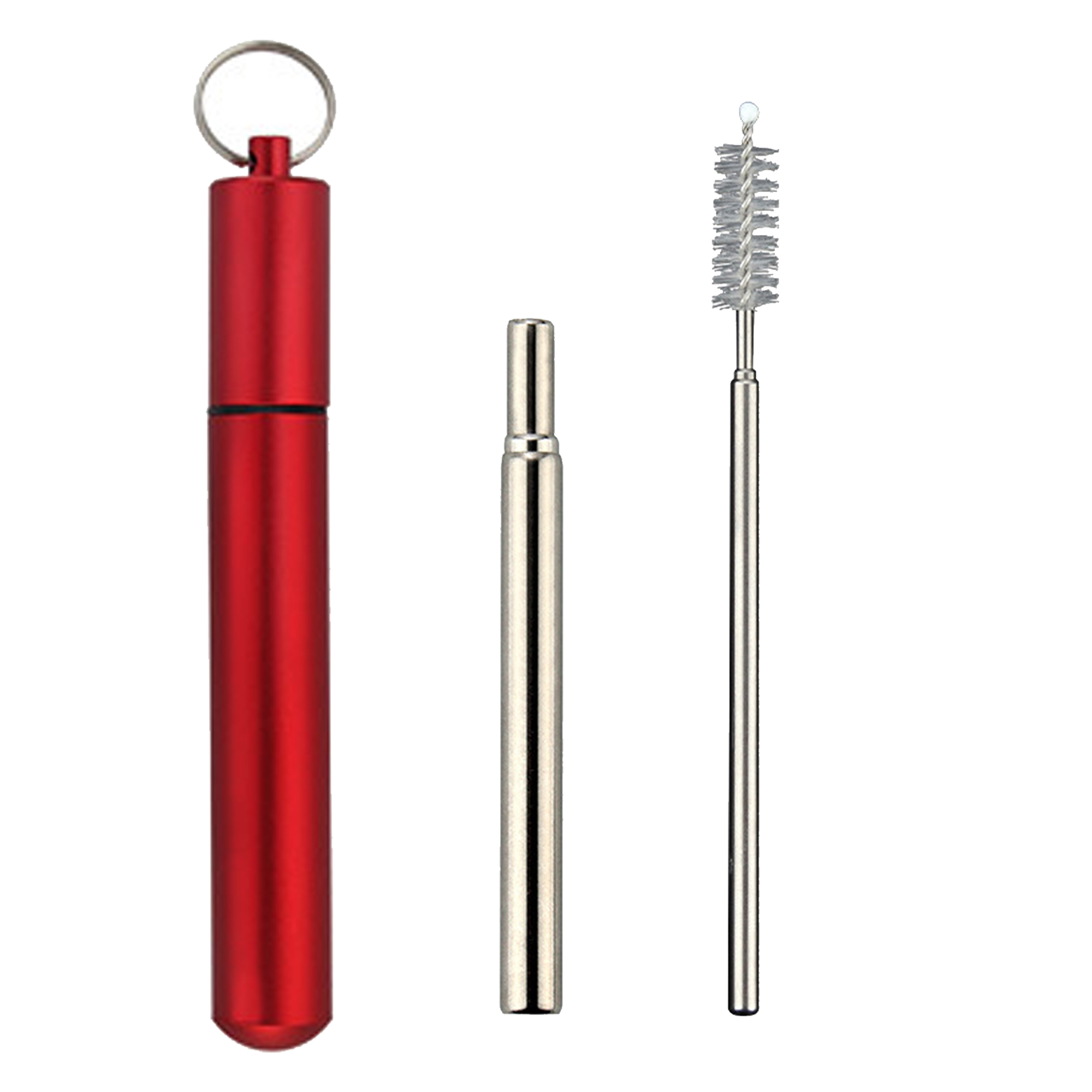 Folding Stainless Steel Straw Kit 6