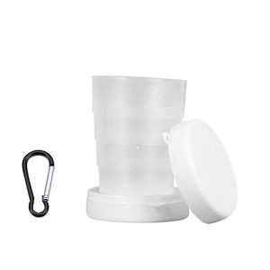 Translucent Plastic Collapsible Cup With Carabiner 23