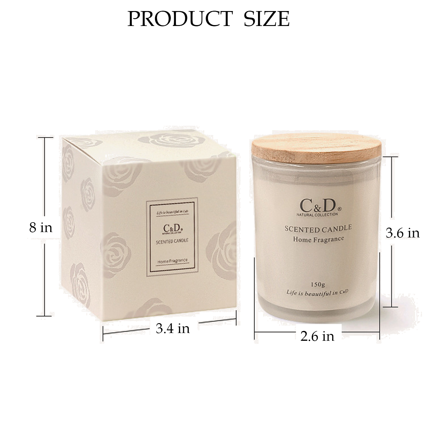 Scented glass candle 4