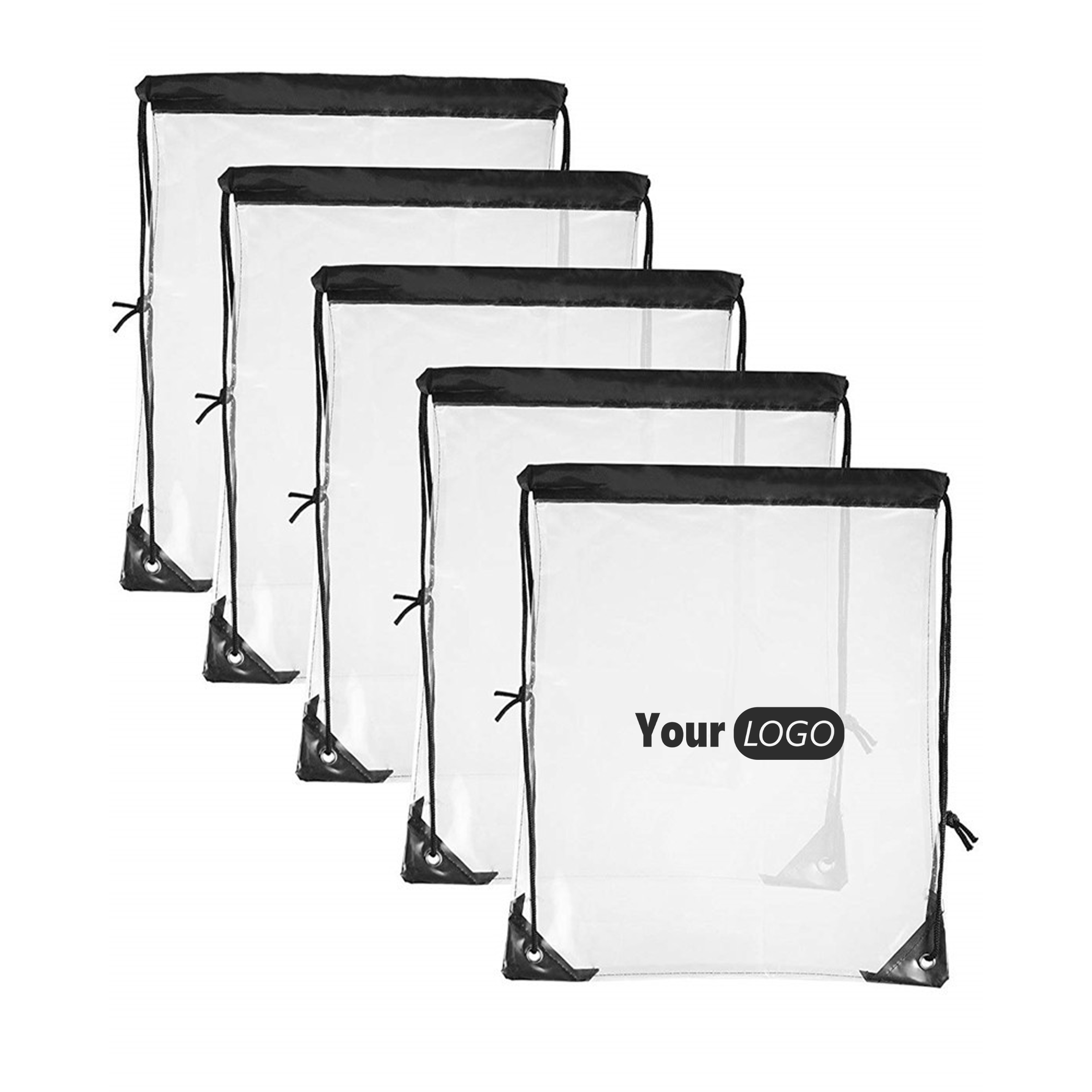 Pvc Durable Clear Stadium Drawstring Bag For Event Essentials 2