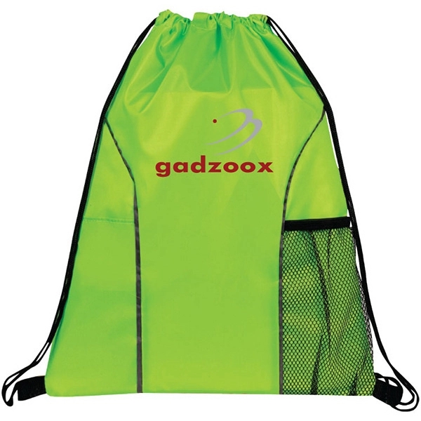 Vernon Dual Pocket Drawstring Bag 1