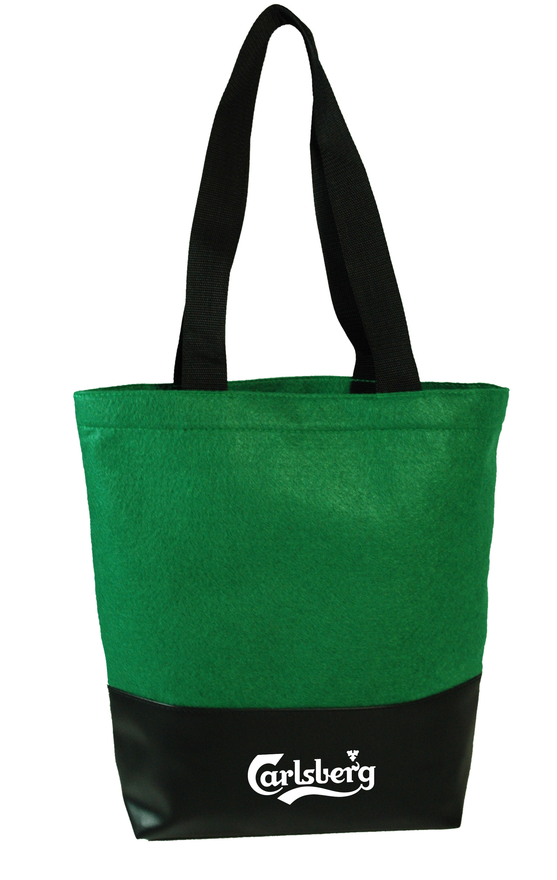 Heavy Velvet Tote With Leatherette Base, custom tote bag with logo imprint 2