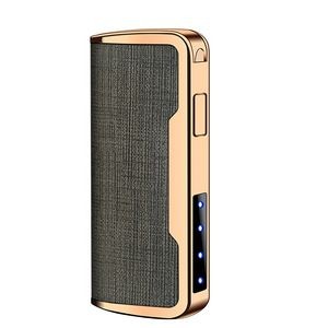 Stylish PU Leather E Arc Lighter With Built In Flashlight 8