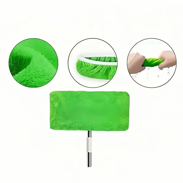Coral Fleece Mop Pads - Reusable Cleaning Cloths 2