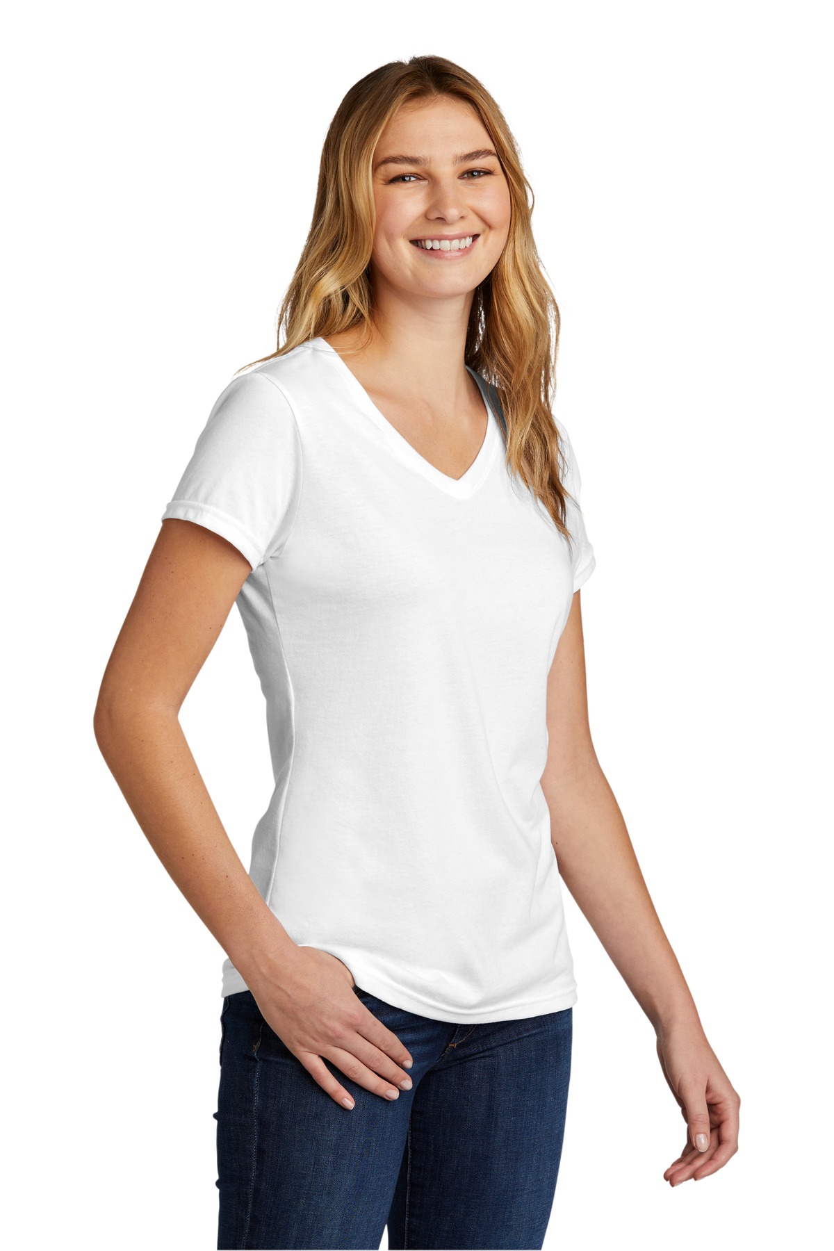 Port & Company® Women's Tri-Blend V-Neck Tee 20