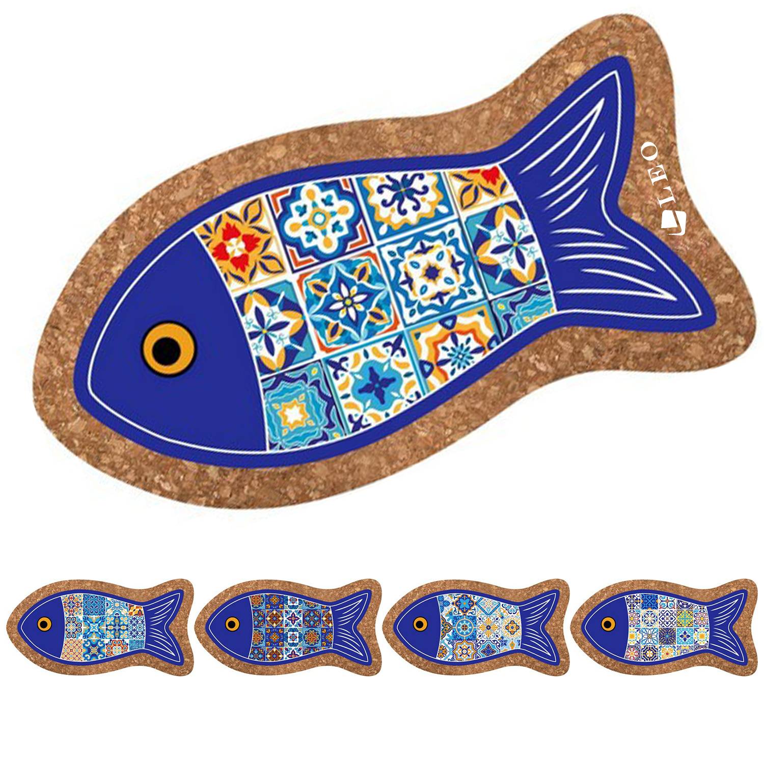 Fish Cork Coaster 6