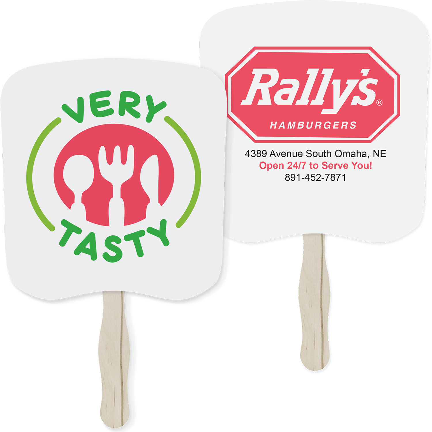 Sandwich Hand Fan (Two-Sided) 7