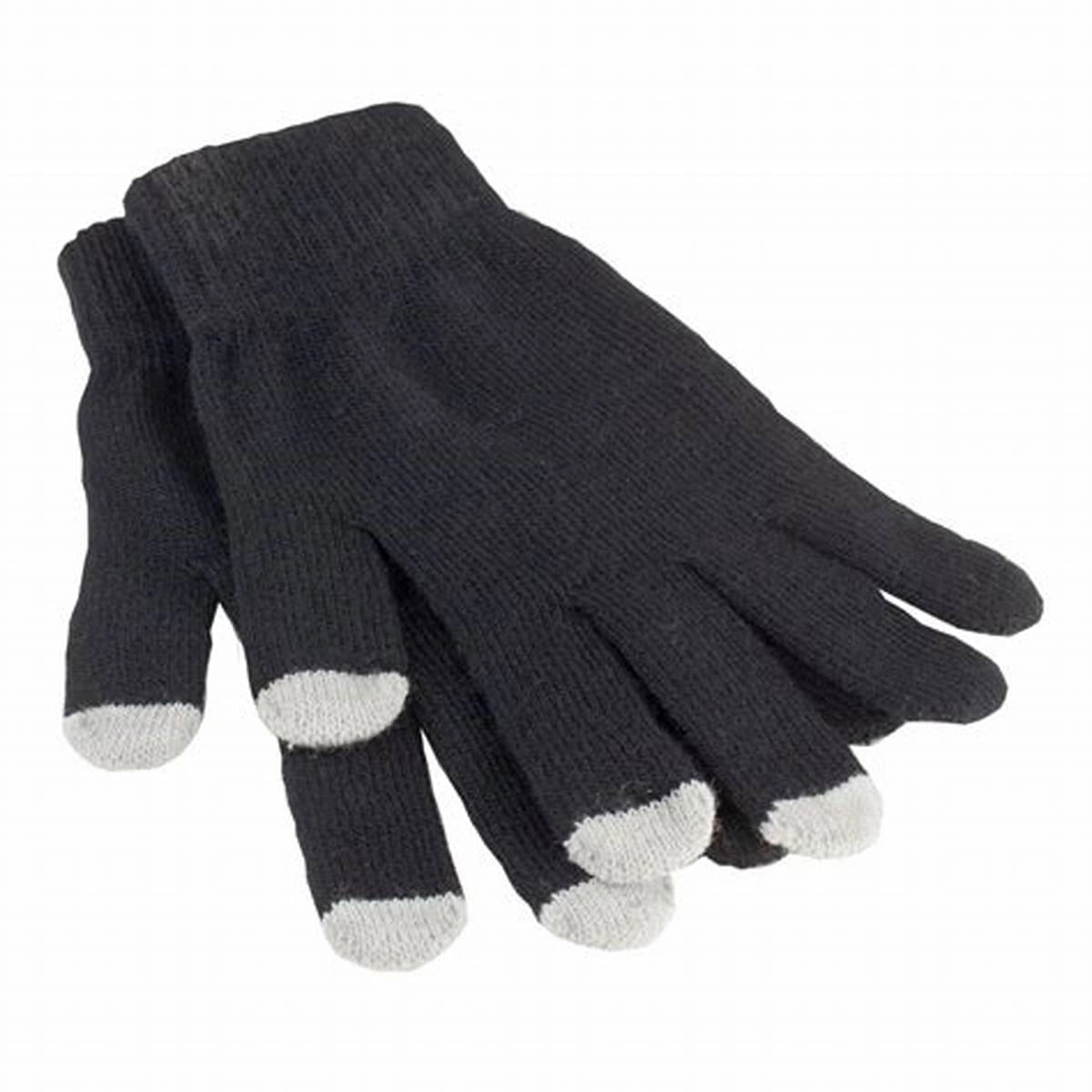 3 Finger Touch Screen Gloves in Pouch 1