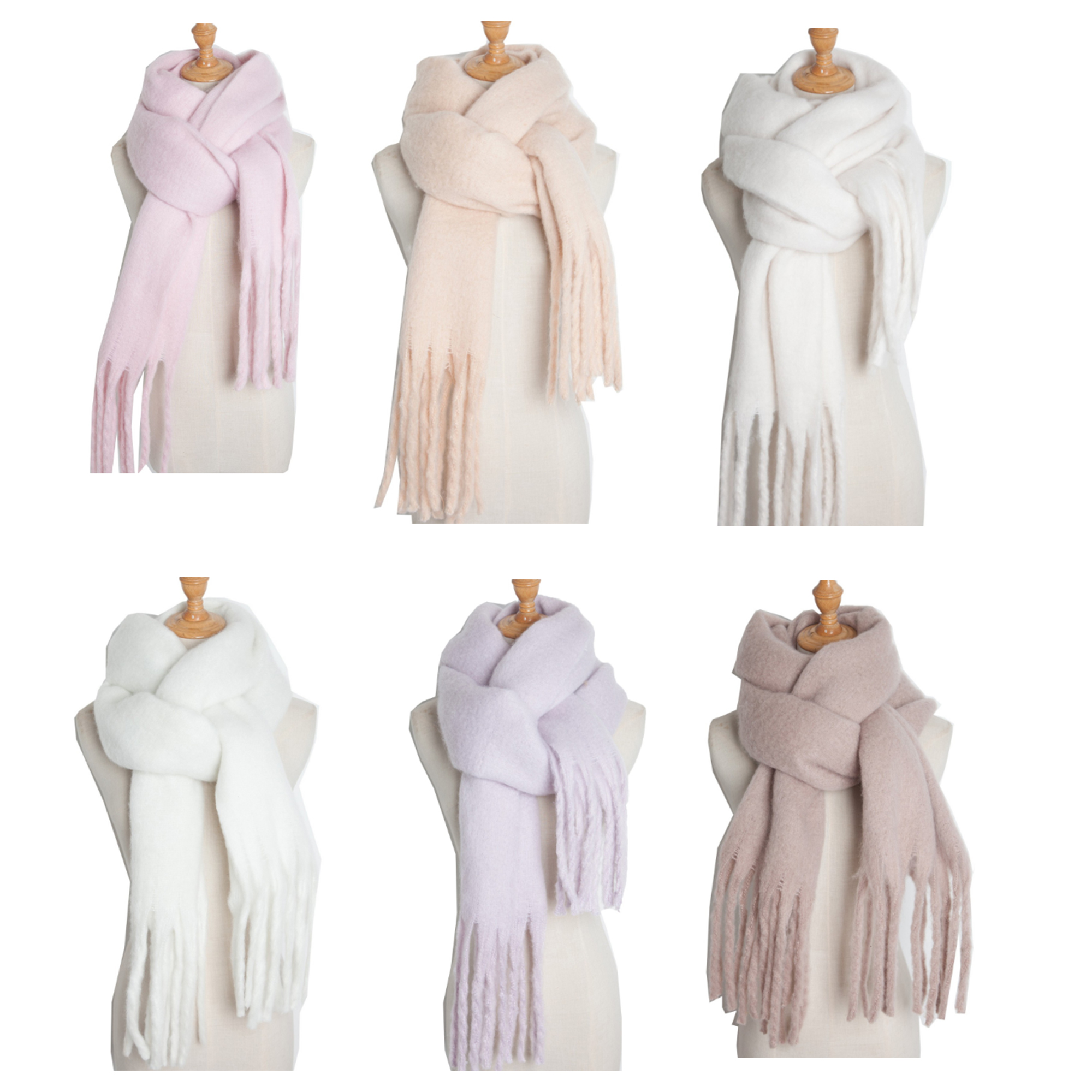 Winter Women's Tassel Scarf Shawl 1