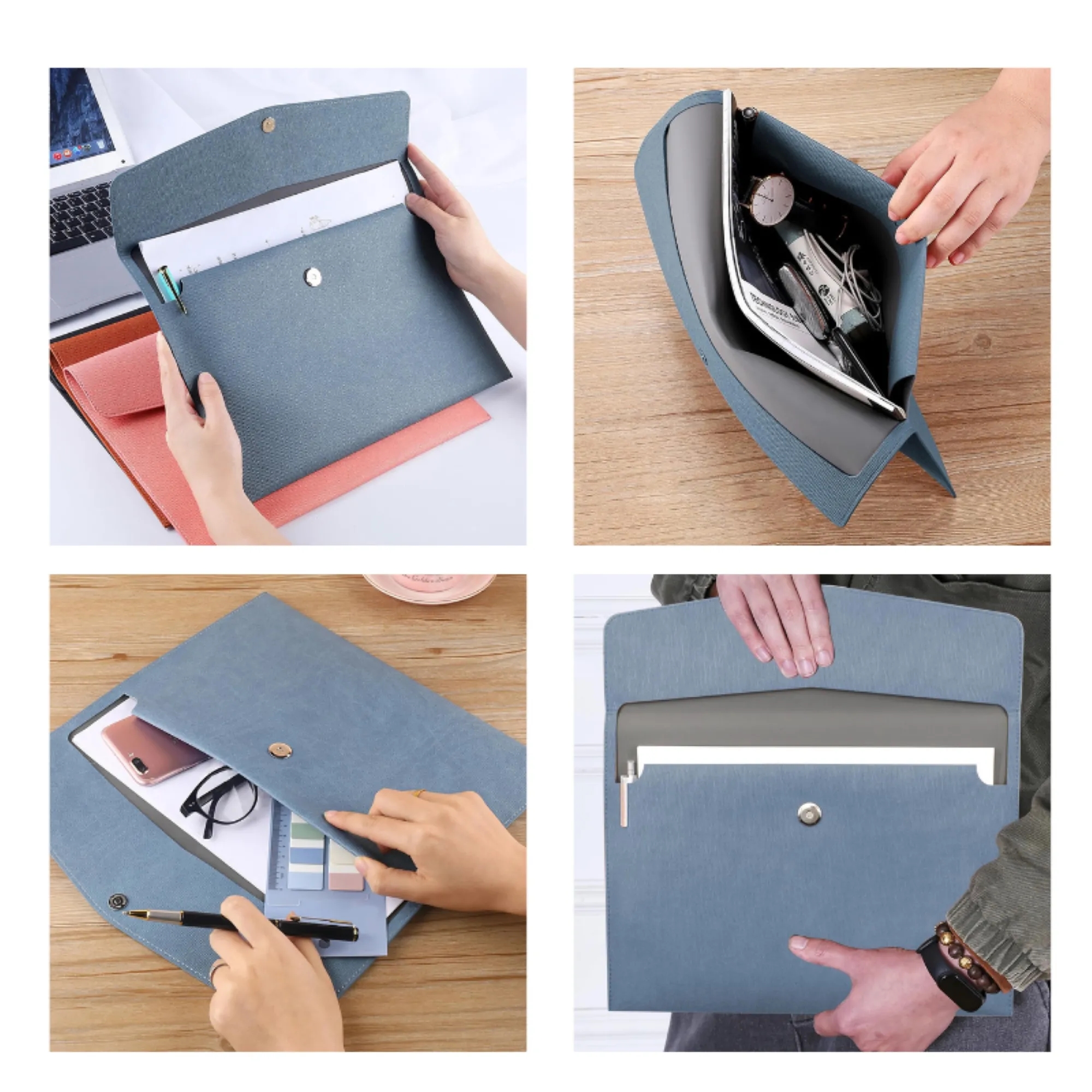 A4 Waterproof PU Leather Business Briefcase 2