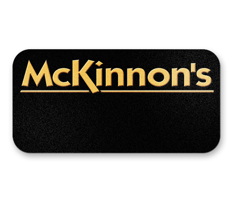 0-3 sq in Black Plastic Reusable Badge 2